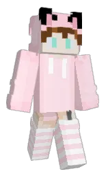 lavender blush and pastel pink Minecraft skin — Classic model — first worn by Koxu550__