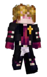 Egotistical77's Minecraft skin wearing the Pan cape