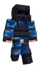 shark and steel gray Minecraft skin — Classic model — first worn by MataOK