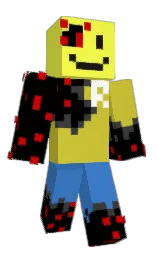 Krateusz's Minecraft skin wearing the Purple Heart cape