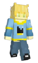 portafino and smalt blue Minecraft skin — Slim model — first worn by zludzenie_