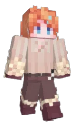 cavern pink and russett Minecraft skin — Classic model — first worn by Po__fU