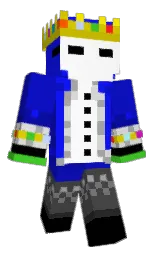 blue and dark blue Minecraft skin — Classic model