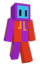 purple heart and cinnabar Minecraft skin — Slim model — first worn by Kosmita0007