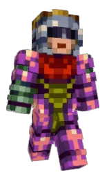 jacaranda and black Minecraft skin — Classic model — first worn by TheSherf
