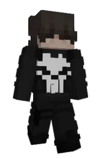 Front of 3blu's skin