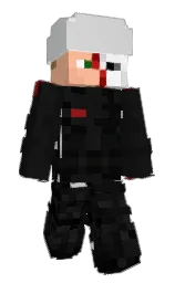 black and gallery Minecraft skin — Slim model