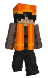 ferra and international orange Minecraft skin — Slim model — first worn by EarthlyPigeon26