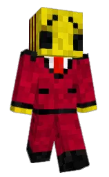 burgundy and carmine Minecraft skin — Classic model — first worn by Anakena00