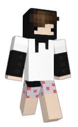 cod gray and white Minecraft skin — Classic model — first worn by Ay1sh