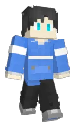 mine shaft and cornflower blue Minecraft skin — Classic model