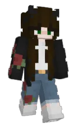 lilweizen's Minecraft skin wearing the Aurora cape