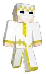 white and soft peach Minecraft skin — Classic model — first worn by SirHelp