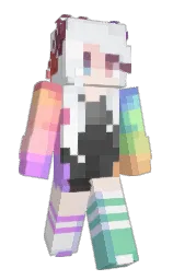 Katacr's Minecraft skin wearing the Aurora cape