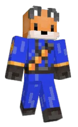 royal blue and jaffa Minecraft skin — Slim model — first worn by newbie35