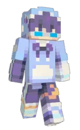periwinkle and old lace Minecraft skin — Slim model