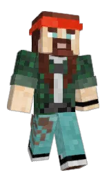 lunar green and outer space Minecraft skin — Classic model