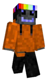 GiftingGlue's Minecraft skin wearing the Aurora cape