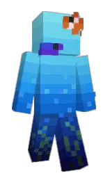 picton blue and denim Minecraft skin — Slim model