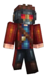 Pyrrhha's Minecraft skin wearing the Migrator cape