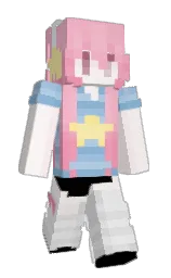 Herally's Minecraft skin wearing the Minecraft Experience cape