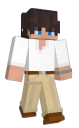 white and calico Minecraft skin — Classic model — first worn by _dnsy