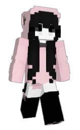 we peep and black Minecraft skin — Slim model — first worn by cwline