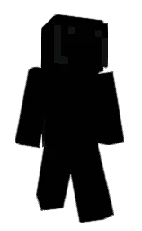 black and cod gray Minecraft skin — Slim model — first worn by buuchan_7
