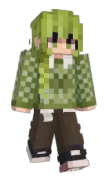KoiraKettera's Minecraft skin wearing the Zombie Horse cape