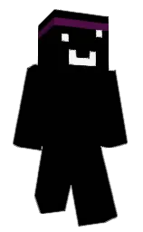 black and white Minecraft skin — Classic model — first worn by h4vlos