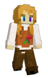 linen and bronzetone Minecraft skin — Slim model