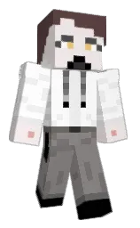 white and soft peach Minecraft skin — Classic model