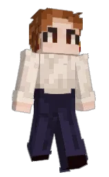 parchment and steel gray Minecraft skin — Slim model