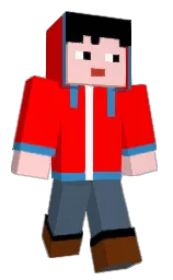 cosmos and red Minecraft skin — Classic model