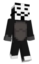 cod gray and white Minecraft skin — Slim model