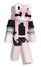 fair pink and mine shaft Minecraft skin — Slim model
