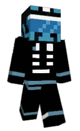 black and bunker Minecraft skin — Classic model