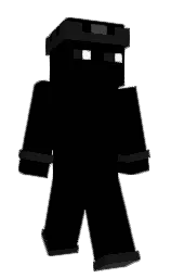 black and cod gray Minecraft skin — Slim model