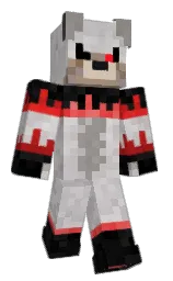 Lucky0Tigger's Minecraft skin wearing the Hero cape
