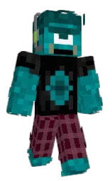 SoRzzz's Minecraft skin wearing the Twisted cape