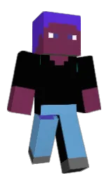 black and danube Minecraft skin — Classic model — first worn by Bobobrummel