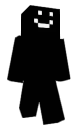 black and white Minecraft skin — Classic model