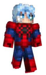 heavy metal and red Minecraft skin — Classic model