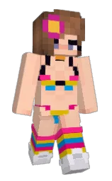 romantic and melon Minecraft skin — Slim model — first worn by Qpalzz