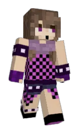 cashmere and black Minecraft skin — Slim model — first worn by EternalEriza