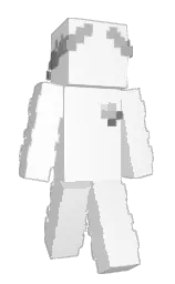 white and silver Minecraft skin — Classic model