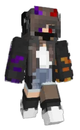 NightBlackDrag0n's Minecraft skin wearing the Pan cape