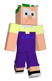 Front of Gubbie's skin