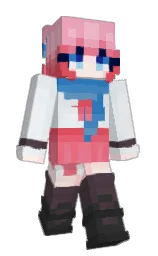 shichimiya's Minecraft skin wearing the Aurora cape