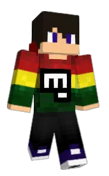 oil and white Minecraft skin — Classic model